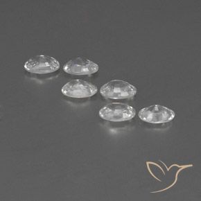 Zircon Gemstones in 6 x 4 mm (calibrated) Size for Sale, Zircon Stones in White Color
