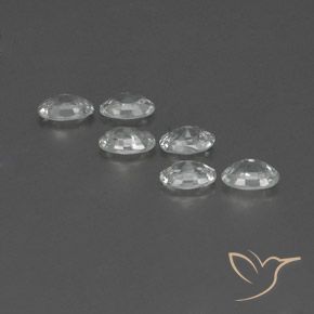 Zircon Gemstones in 6 x 4 mm (calibrated) Size for Sale, Zircon Stones in White Color
