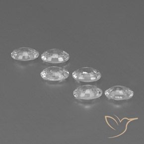 Zircon Gemstones in 6 x 4 mm (calibrated) Size for Sale, Zircon Stones in White Color