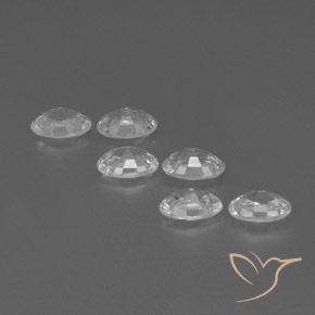 Zircon Gemstones in 6 x 4 mm (calibrated) Size for Sale, Zircon Stones in White Color