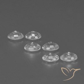 Zircon Gemstones in 6 x 4 mm (calibrated) Size for Sale, Zircon Stones in White Color