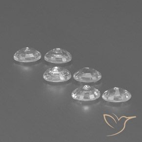 Zircon Gemstones in 6.1 x 4.2 mm Size for Sale, Zircon Stones in White Color