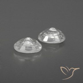 Zircon Gemstones in 6.2 x 4.2 mm Size for Sale, Zircon Stones in White Color