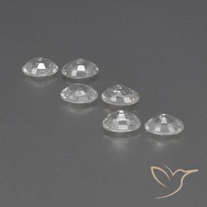 Zircon Gemstones in 6 x 4 mm (calibrated) Size for Sale, Zircon Stones in White Color