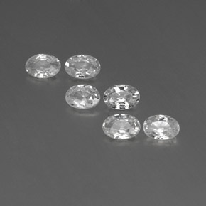 Белый Циркон Камень - 0.6ct Фасетный Овал (ID: 361346)