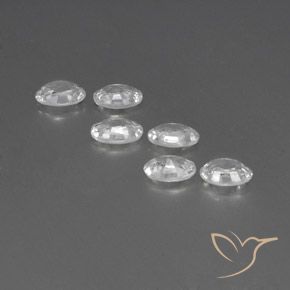 Zircon Gemstones in 6 x 4 mm (calibrated) Size for Sale, Zircon Stones in White Color