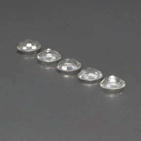 Zircon Gemstones in 6 x 4 mm (calibrated) Size for Sale, Zircon Stones in White Color
