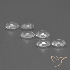 Zircon Gemstones in 6.2 x 4.2 mm Size for Sale, Zircon Stones in White Color