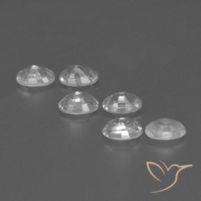 Zircon Gemstones in 6.2 x 4.2 mm Size for Sale, Zircon Stones in White Color