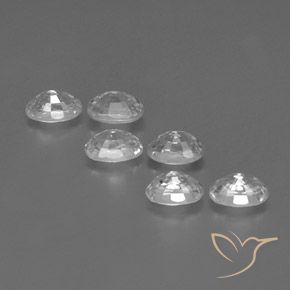 Zircon Gemstones in 6.2 x 4.2 mm Size for Sale, Zircon Stones in White Color