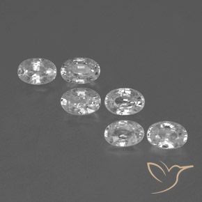 4.47ctw Natural Clear White Zircon, Oval, VVS-VS