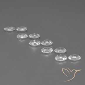 Zircon Gemstones in 6 x 4 mm (calibrated) Size for Sale, Zircon Stones in White Color