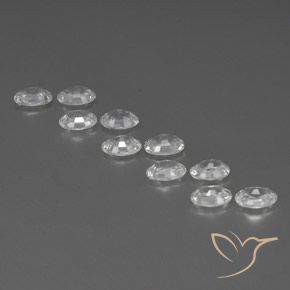 Zircon Gemstones in 6 x 4 mm (calibrated) Size for Sale, Zircon Stones in White Color