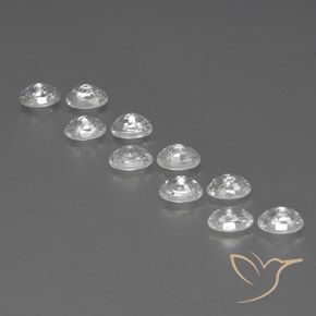Zircon Gemstones in 6 x 4 mm (calibrated) Size for Sale, Zircon Stones in White Color