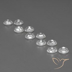 Zircon Gemstones in 6 x 4 mm (calibrated) Size for Sale, Zircon Stones in White Color