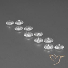 Zircon Gemstones in 6 x 4 mm (calibrated) Size for Sale, Zircon Stones in White Color