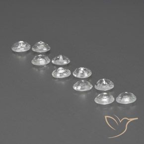 Zircon Gemstones in 6 x 4 mm (calibrated) Size for Sale, Zircon Stones in White Color
