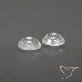 Zircon Gemstones in 6 x 4 mm (calibrated) Size for Sale, Zircon Stones in White Color
