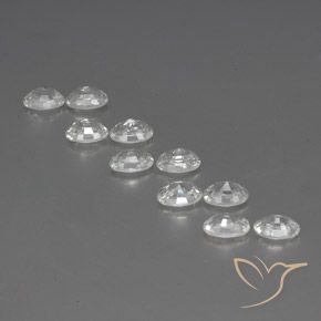 Zircon Gemstones in 6.2 x 4.2 mm Size for Sale, Zircon Stones in White Color