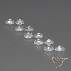 Zircon Gemstones in 6 x 4 mm (calibrated) Size for Sale, Zircon Stones in White Color