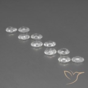 Zircon Gemstones in 6 x 4 mm (calibrated) Size for Sale, Zircon Stones in White Color