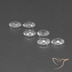 Zircon Gemstones in 6.1 x 4.2 mm Size for Sale, Zircon Stones in White Color