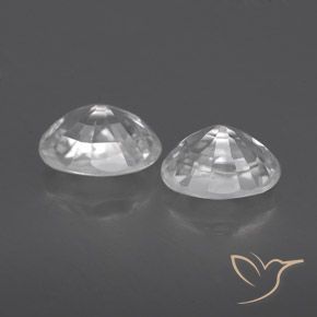 Zircon Gemstones in 6 x 4 mm (calibrated) Size for Sale, Zircon Stones in White Color