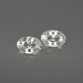 0.8ct Oval Facet White Zircon Gem for sale 0.8ct Oval Facet White Zircon Gem (ID: 361544)