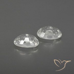 Zircon Gemstones in 6.3 x 4.3 mm Size for Sale, Zircon Stones in White Color