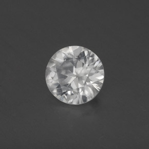 0.81 ct White Zircon Stone, Natural Zircon in Diamond-Cut Shape for Sale