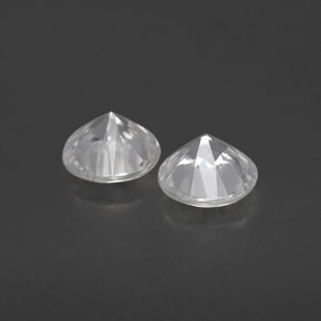 Zircon Gemstones in 5.4 mm Size for Sale, Zircon Stones in White Color