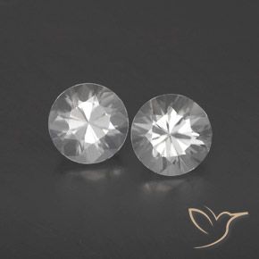 1.95ctw Natural White Zircon, Round, VVS