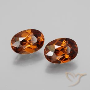 3.09 ctw Brown Zircon Stones, Natural Zircon in Oval Facet Shape for Sale