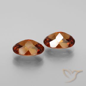 Zircon Gemstones in 7.7 x 5.6 mm Size for Sale, Zircon Stones in Gingerbread Brown Color