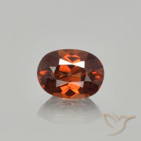 1.62ct Natural Gingerbread Brown Zircon, Oval, VVS