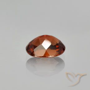 Zircon Gemstone in 7.4 x 5.5 mm Size for Sale, Zircon Stone in Gingerbread Brown Color