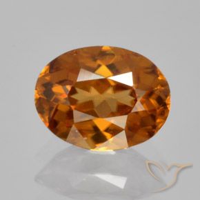 1.77 ct Orange Zircon, 8.1 x 6.2 mm Oval Cut From Cambodia, Photo A