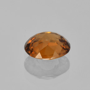 Zircon Gemstone in 7.3 x 6.3 mm Size for Sale, Zircon Stone in Orange Color
