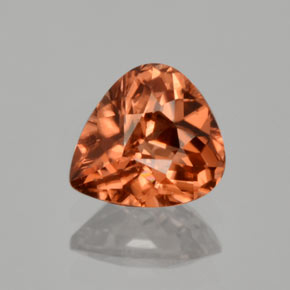 1.64 ct Orange Zircon Gemstone, Zircon Gem in Pear Facet Shape for Sale.
