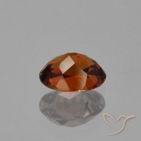 Zircon Gemstone in 7 x 5 mm (calibrated) Size for Sale, Zircon Stone in Reddish Orange Color