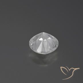 Zircon Gemstone in 6.5 mm (calibrated) Size for Sale, Zircon Stone in White Color