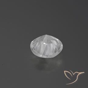 Zircon Gemstone in 7 mm (calibrated) Size for Sale, Zircon Stone in White Color