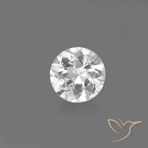 Zircone 6,8mm bianco Taglio brillante dalla Cambogia, peso di 1,36 ct, gemma naturale Riscaldato in purezza VVS-VS, 1 pezzo Zircone - Colore: Bianco, durezza Mohs di 6,5 - 7,5 adatto per gioielli da indossare ogni giorno, Pietra zodiacale Toro, Photo A