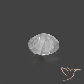 Zircon Gemstone in 7 mm (calibrated) Size for Sale, Zircon Stone in White Color