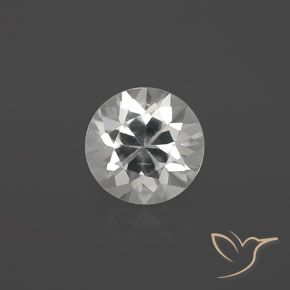 1.73ct Natural White Zircon, Round, VS