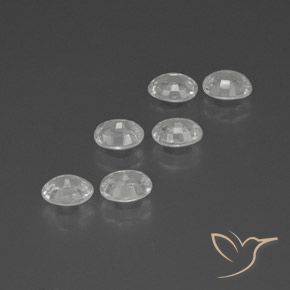 Zircon Gemstones in 6.6 x 5 mm Size for Sale, Zircon Stones in White Color