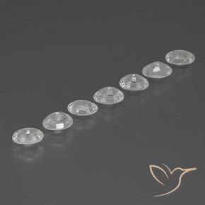 Zircon Gemstones in 6 x 4 mm (calibrated) Size for Sale, Zircon Stones in White Color