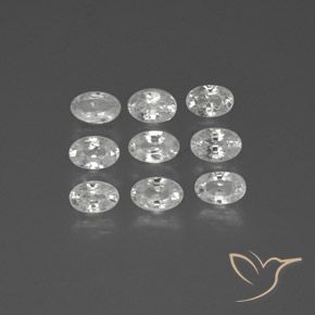 6.27ctw Natural White Zircon, Oval, VS