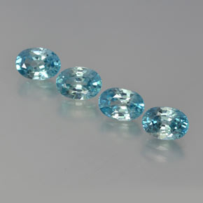 Свисс-Блю Циркон Камень - 1.5ct Фасетный Овал (ID: 371568)