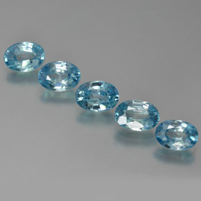 Azul Suizo Circón Gema - 1.2ct Forma ovalada (ID: 371570)